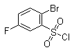 structure of CAS# 771-67-5, 2-Bromo-5-fluorobenzenesulfonyl chloride