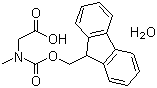 Fmoc-sarcosine monohydrate molecular structure (CAS 77128-70-2)