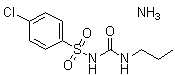 氯磺丙脲铵盐分子结构 (CAS 77164-68-2)