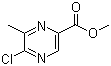 结构式 CAS# 77168-85-5, 5-氯-6-甲基吡嗪-2-甲酸甲酯