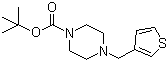 4-(3-Thienylmethyl)-1-piperazinecarboxylic acid tert-butyl ester molecular structure (CAS 77278-71-8)