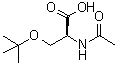 structure of CAS# 77285-09-7, N-Acetyl-O-(1,1-dimethylethyl)-L-serine