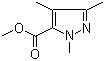 1,3,4-三甲基-1H-吡唑-5-羧酸甲酯分子结构 (CAS 773136-70-2)
