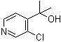 structure of CAS# 77332-83-3, 2-(3-Chloro-4-pyridyl)-2-propanol;3-Chloro-¦Á,¦Á-dimethyl-4-pyridinemethanol