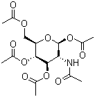 2-Acetamido-1,3,4,6-tetra-O-acetyl-2-deoxy-beta-D-glucopyranose molecular structure (CAS 7772-79-4)