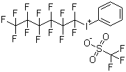 structure of CAS# 77758-84-0, (Perfluoro-n-hexyl)phenyliodonium trifluoromethanesulfonate