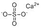Calcium sulfate molecular structure (CAS 7778-18-9)