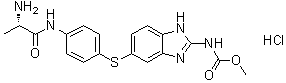 Denibulin hydrochloride molecular structure (CAS 779356-64-8)