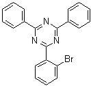structure of CAS# 77989-15-2, 2-(2-Bromophenyl)-4,6-diphenyl-1,3,5-triazine