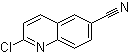structure of CAS# 78060-54-5, 2-Chloroquinoline-6-carbonitrile;2-Chloro-6-quinolinecarbonitrile
