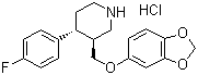 Paroxetine hydrochloride molecular structure (CAS 78246-49-8)