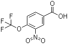 3-硝基-4-三氟甲氧基苯甲酸分子结构 (CAS 784-77-0)