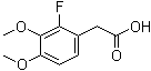 结构式 CAS# 78495-65-5, 2-氟-3,4-二甲氧基苯乙酸