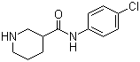 N-(4-氯苯基)哌啶-3-甲酰胺分子结构 (CAS 787546-33-2)