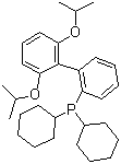 structure of CAS# 787618-22-8, 2-Dicyclohexylphosphino-2',6'-diisopropoxy-1,1'-biphenyl;RuPhos; dicyclohexyl-[2-[2,6-di(propan-2-yloxy)phenyl]phenyl]phosphane