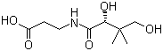 structure of CAS# 79-83-4, D-Pantothenic acid;Vitamin B5; (R)-N-(2,4-Dihydroxy-3,3-dimethylbutyryl)-beta-alanine