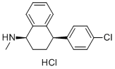structure of CAS# 79617-90-6, (1R,4R)-Sertraline 4-Chlorophenyl Impurity HCl;(1R,4R)-4-(4-Chlorophenyl)-N-methyl-1,2,3,4-tetrahydro-1-naphthalenamine hydrochloride (1:1)