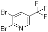 结构式 CAS# 79623-38-4, 2,3-二溴-5-(三氟甲基)吡啶