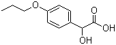 结构式 CAS# 79694-16-9, 4-丙氧基扁桃酸; 对丙氧基扁桃酸