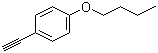 structure of CAS# 79887-15-3, 1-Butoxy-4-eth-1-ynylbenzene;4-n-Butoxyphenylacetylene