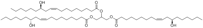 结构式 CAS# 8001-79-4, 蓖麻油