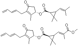 structure of CAS# 8003-34-7, Pyrethrum