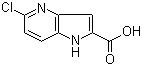 5-氯-1H-吡咯并[3,2-b]吡啶-2-羧酸分子结构 (CAS 800401-63-2)