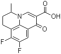 structure of CAS# 80076-47-7, 8,9-Difluoro-5-methyl-6,7-dihydro-1-oxo-1H,5H-benzo[ij]quinolizine-2-carboxylic acid