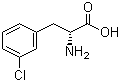 structure of CAS# 80126-52-9, D-3-Chlorophenylalanine;3-Chloro-D-phenylalanine; 3-Chloro-D-Phe-OH; H-D-Phe(3-Cl)-OH