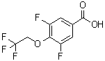 结构式 CAS# 801303-45-7, 3,5-二氟-4-(2,2,2-三氟乙氧基)苯甲酸