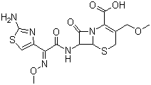 structure of CAS# 80210-62-4, Cefpodoxime;(6R-(6alpha,7beta(Z)))-7-(((2-Amino-4-thiazolyl)(methoxyimino)acetyl)amino)-3-(methoxymethyl)-8-oxo-5-thia-1-azabicyclo[4.2.0]oct-2-ene-2-carboxylic acid
