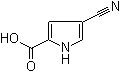 结构式 CAS# 80242-24-6, 4-氰基吡咯-2-羧酸