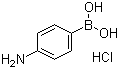structure of CAS# 80460-73-7, 4-Aminophenylboronic acid hydrochloride;(4-Aminophenyl)boronic acid hydrochloride