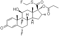 Fluticasone propionate molecular structure (CAS 80474-14-2)