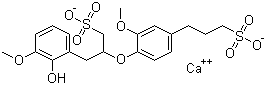 structure of CAS# 8061-52-7, Calcium lignosulfonate;Lignosulfonic acid calcium salt