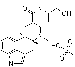 结构式 CAS# 8067-24-1, 甲磺酸双氢麦角碱; 甲磺酸双氢麦角毒碱