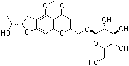 结构式 CAS# 80681-45-4, 升麻素苷; 升麻苷