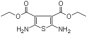 structure of CAS# 80691-81-2, Diethyl 2,5-diaminothiophene-3,4-dicarboxylate;2,5-Diaminothiophene-3,4-dicarboxylic acid diethyl ester