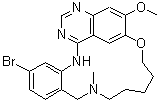 17-Bromo-1,8,9,10,11,12,13,14-octahydro-20-methoxy-13-methyl-4,6-ethenopyrimido[4,5-b][6,1,12]benzoxadiazacyclopentadecine molecular structure (CAS 807640-87-5)