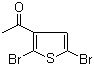 结构式 CAS# 80775-39-9, 1-(2,5-二溴-3-噻吩基)乙酮