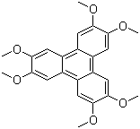 structure of CAS# 808-57-1, 2,3,6,7,10,11-Hexamethoxytriphenylene