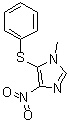 1-Methyl-4-nitro-5-(phenylthio)-1H-imidazole molecular structure (CAS 80812-44-8)