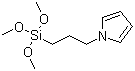 N-(3-三甲氧基硅丙基)吡咯分子结构 (CAS 80906-67-8)