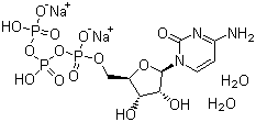 结构式 CAS# 81012-87-5, 胞苷-5'-三磷酸二钠盐(二水)