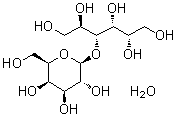 structure of CAS# 81025-04-9, Lactitol monohydrate;4-O-beta-D-Galactopyranosyl-D-glucitol hydrate