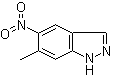 结构式 CAS# 81115-43-7, 5-硝基-6-甲基-1H-吲唑