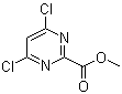 结构式 CAS# 811450-22-3, 4,6-二氯-2-嘧啶羧酸甲酯