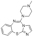 structure of CAS# 81382-51-6, Pentiapine;5-(4-methylpiperazin-1-yl)imidazo[2,1-b][1,3,5]benzothiadiazepine