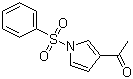 结构式 CAS# 81453-98-7, 3-乙酰-1-(苯磺酰基)吡咯