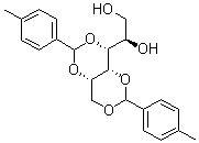 结构式 CAS# 81541-12-0, 1,3:2,4-双-O-(4-甲基亚苄基)-D-山梨醇